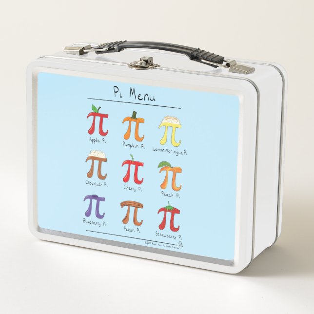 Menú Pi Cute Math Pi Day Lunch Box (Anverso)