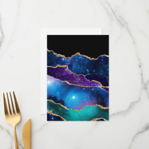 Menú Piedra de Ágata Galaxia Brillante y Reluciente Fal