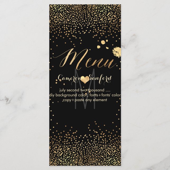 Menú PixDezines Bubbles de champán/Tarjetas para r (Anverso)