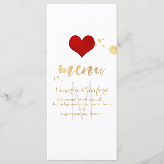 Menú PixDezines Color DIY/Big Red Heart (Anverso)