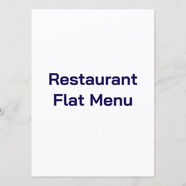 Menú Plano (Anverso)