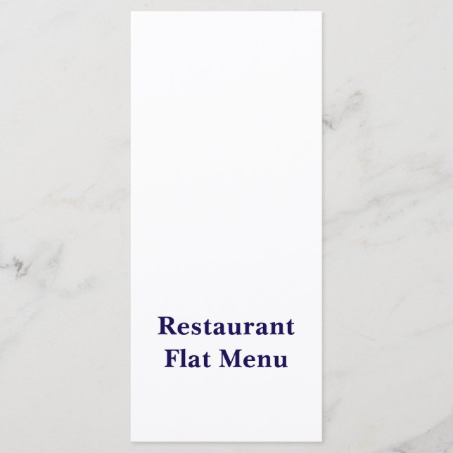 Menú Plano (Anverso)