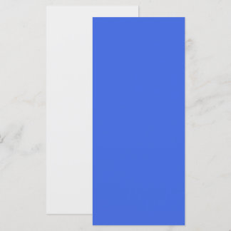 Menú plano azul y blanco real personalizado
