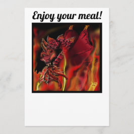 Menú plano de dragón de crimson