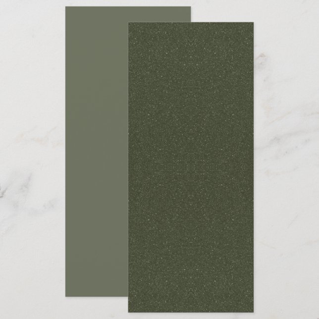 Menú Plano de Textura Verde Musgo Moderno – Person (Anverso / Reverso)