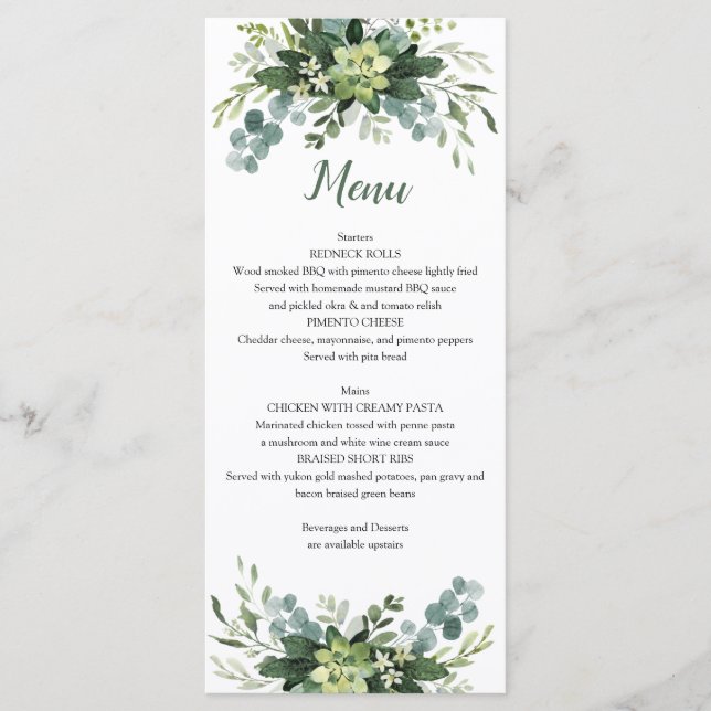 Menú Plano de vegetación (Anverso)