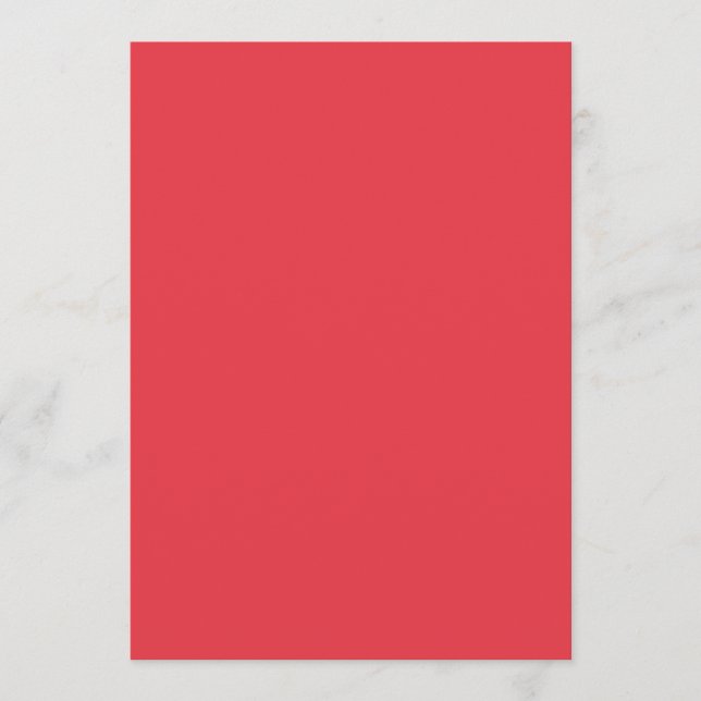 Menú Plano Rojo Tomate Minimalista – Personalizabl (Anverso)