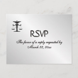 Menú Plata entrelazado médico y legal RSVP