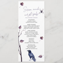 PLUM BLACK CROW SPIDER AUTUMN DEJA HALLOWEEN