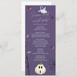 MENÚ PLUM SPOOKY PUMPKIN SPIDER AUTUMN GHOST HALLOWEEN