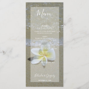 Menú Plumeria Frangipani En El Boda De Arena