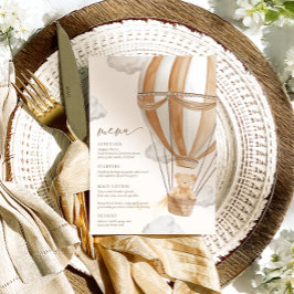 Menú Podemos Esperar A Tan Baby Shower