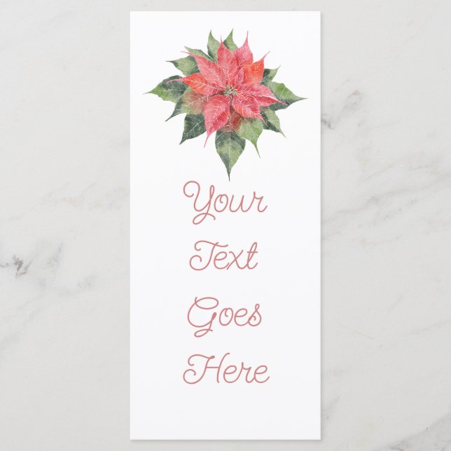 Menú Poinsettia Delicada (Anverso)