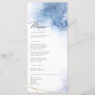 Menú Primavera boda elegante del Agate Azul