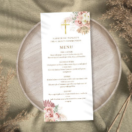 Menú Primera Comunión Floral de Hierba de Pampas