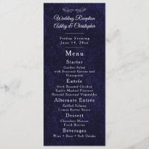 Recepción de Boda con Guión Blanco Azul Marino