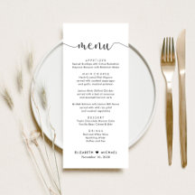 Recepción de Boda con Letra Elegante