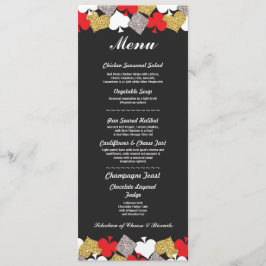 Menú Recepción de Boda Las Vegas Tarjeta de Casino