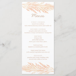 Menú Recepción de Moda de tendencia floral de Boda de h