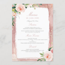 Menú Recepción del Fiesta de cena Boda encantado de Rub