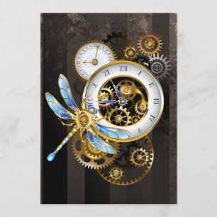 Menú Reloj de vapor con libélula mecánica