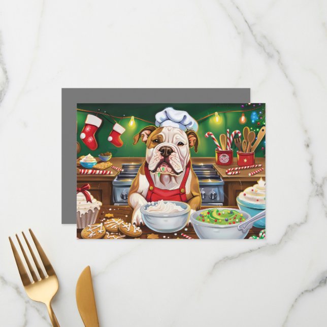 Menú Repostería Navideña con American Bulldog: Navidad  (Anverso/Reverso In Situ)