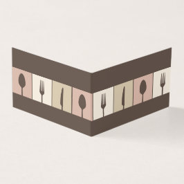 Menú Restaurante Cafe Tarjetas de tienda dobladas 