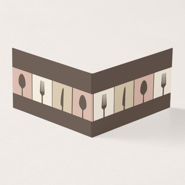 Menú Restaurante Cafe Tarjetas de tienda dobladas  (Exterior)