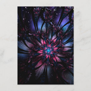 Menú Resumen del diseño de flor fractal.