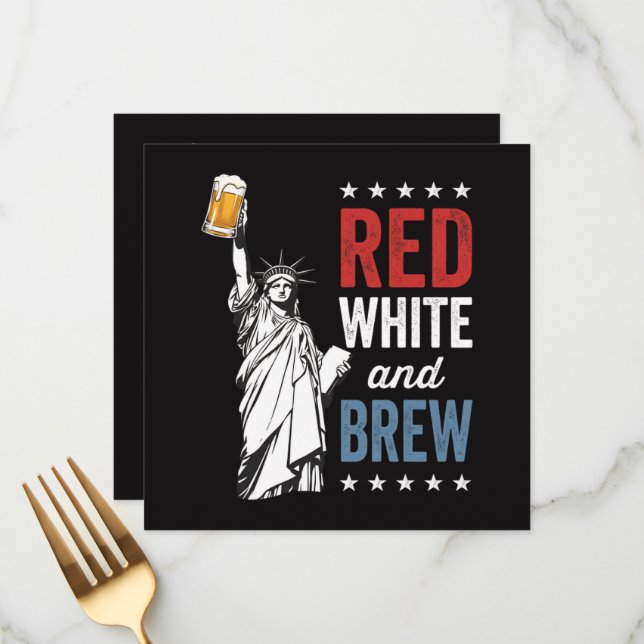 Menú Rojo Blanco y Cerveza 250 Aniversario (Anverso/Reverso In Situ)