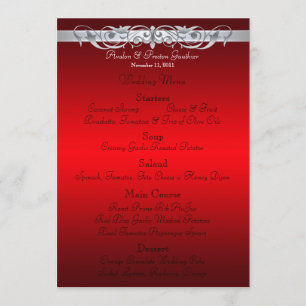 Menú rojo de la boda de la grande duquesa voluta