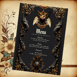 Menú Romance gótico, en las sombras del amor.