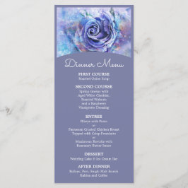 Menú Rosa de acuarela encantadora