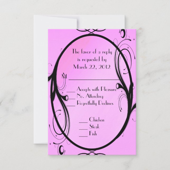 Menú rosa Fantasía Boda (Anverso)