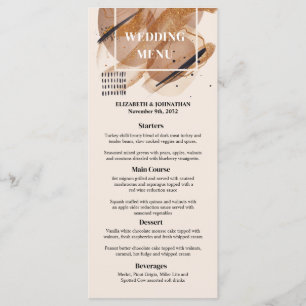 Menú Rosa Lux purpurina oro oxidado cobalto boda