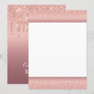 Menú Rosa Oro Purpurina Rubor Perforaciones de destreza