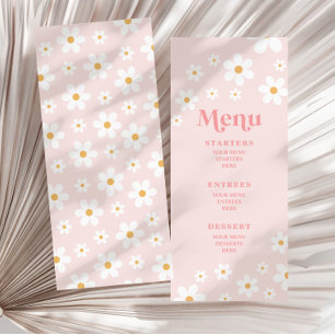 Menú Rosa Retró Daisy