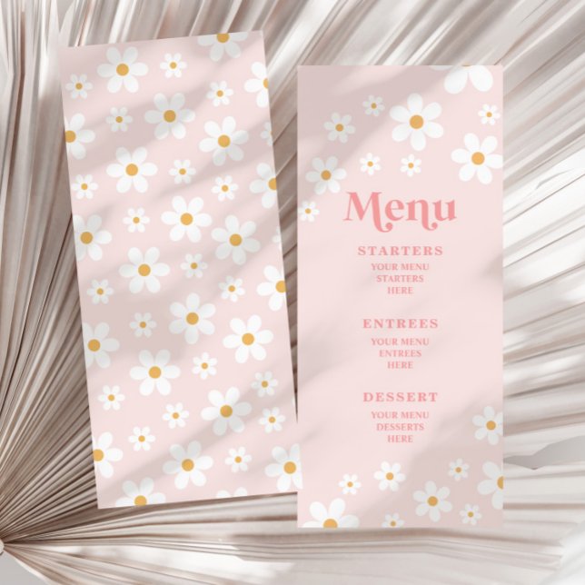 Menú Rosa Retró Daisy (Subido por el creador)