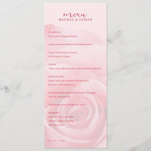 Menú Rosa Romántico