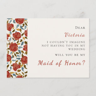 Menú Rosa silvestre Petals florales Boda de asuntos de