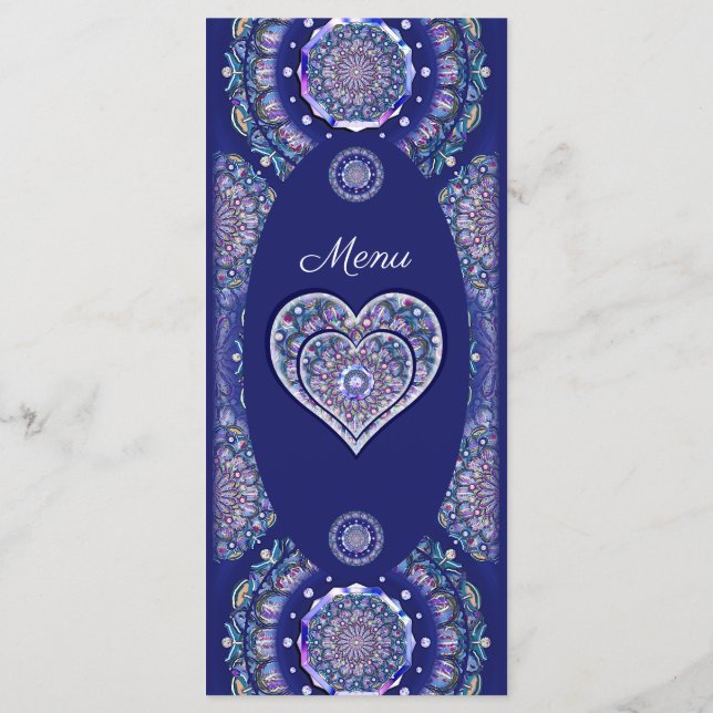 Menú Rosario azul (Reverso)