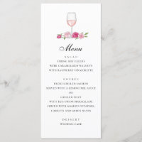 Rosas. Elegante boda floral rosa. Vidrio de vino