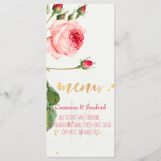 Menú Rosas/Peonies/Menú de la época de PixDezines