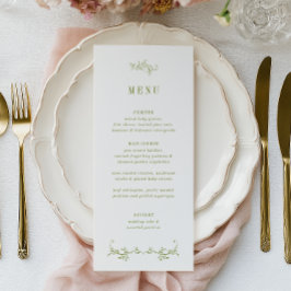 Menú ROWAN | Green Botanical Wedding