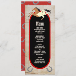 Menú Rústico de Bodas de rodeo occidental