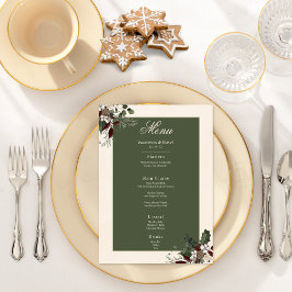 Menú Rústico invierno Berries y Boda de crema de pino