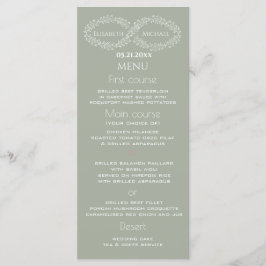 Menú Sabor infinito botánico simple romántico elegante