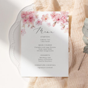 Menú Sakura boda minimalista ducha