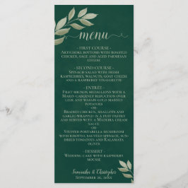 Menú Saltos aletargados, Boda verde de esmeralda y sabi