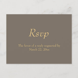 Menú Sandstone y Gold RSVP